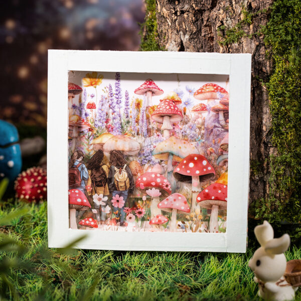 PET tape Harvest after the rainy season series Mushroom theme 2m