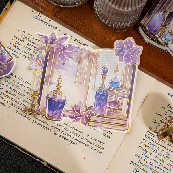 PET sticker pack Paper Dream Cloud Book Series Retro Gothic style 6 pieces