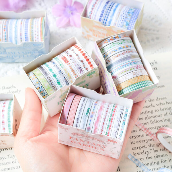 Washi Tape set Gentle color series Artistic style Cute plaid 2m