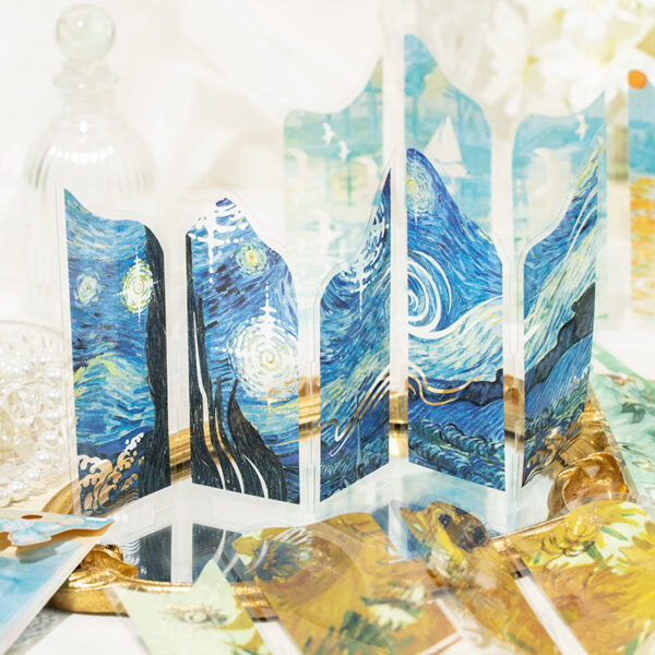 Special Shaped Transparent Bookmark Oil Painting Old Dream Series Oil Painting Theme Bookmark 1 Sheet