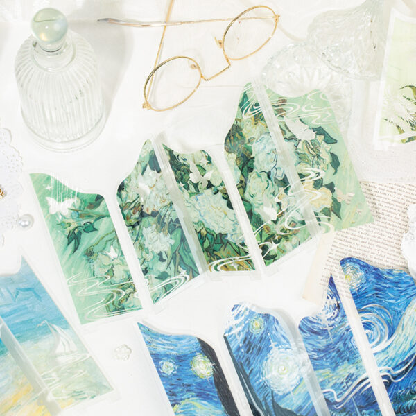 Special Shaped Transparent Bookmark Oil Painting Old Dream Series Oil Painting Theme Bookmark 1 Sheet