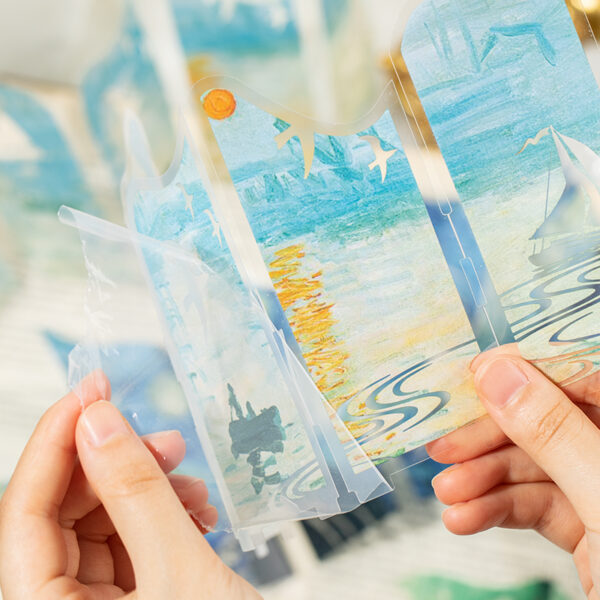 Special Shaped Transparent Bookmark Oil Painting Old Dream Series Oil Painting Theme Bookmark 1 Sheet