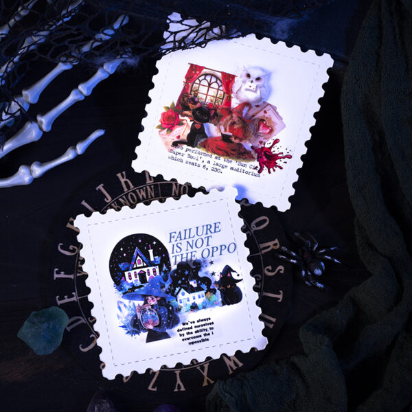 Stickers in box Witch's Magic Box Series Magic Witch Theme Stickers 50 pieces