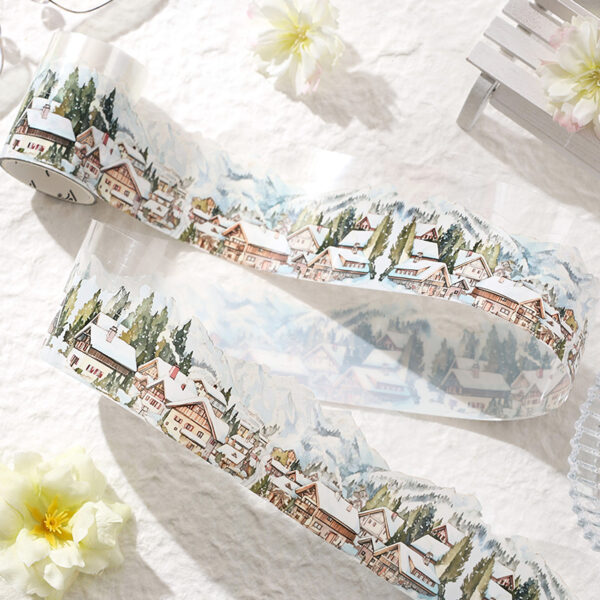 PET tape set Gentle island series Landscape theme 4 rolls