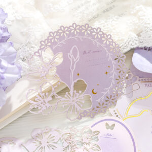 Decorative paper Flower House Dream Series Gold Foil Hollow 20 sheets