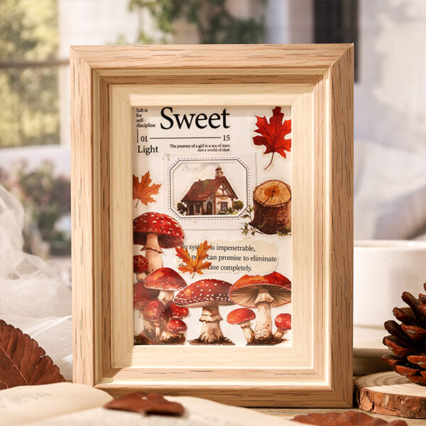 Sticker Pack Time and Time Notes Series Nostalgic Theme 3 Sheets 12 Styles