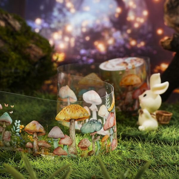 PET tape Harvest after the rainy season series Mushroom theme 2m