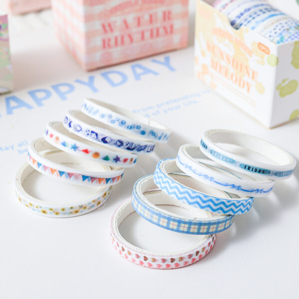 Washi Tape set Gentle color series Artistic style Cute plaid 2m