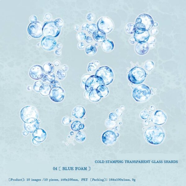 Sticker Pack Blue Sea Series Ocean Theme 20 Stickers