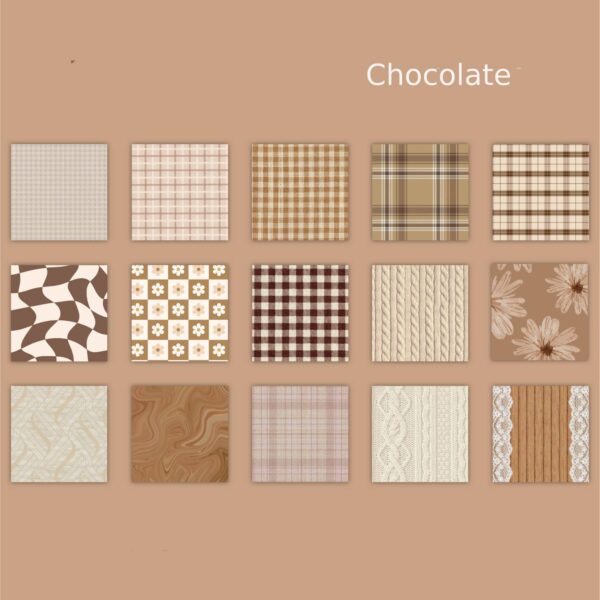 Decorative Paper Textured Paper Series Plaid Theme 30 sheets