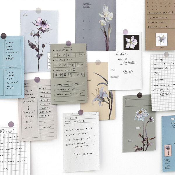 Folding sticky notes Flower Sequence Series Flower Theme 10 sheets