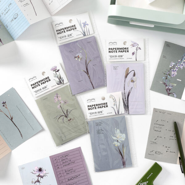 Folding sticky notes Flower Sequence Series Flower Theme 10 sheets