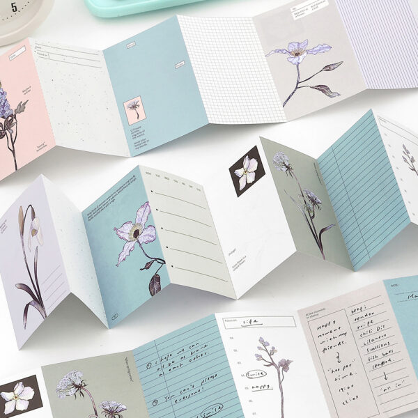 Folding sticky notes Flower Sequence Series Flower Theme 10 sheets
