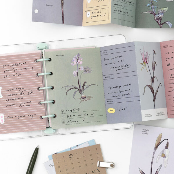 Folding sticky notes Flower Sequence Series Flower Theme 10 sheets