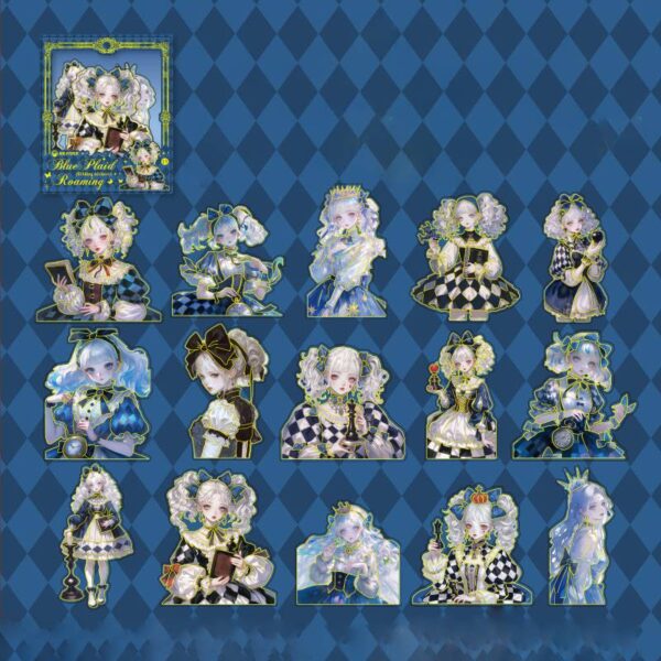 Sticker Pack Fantasy Dream Waltz Series Chessboard Element Stickers 15 Pieces