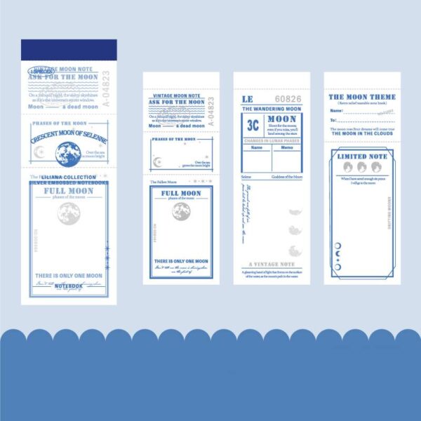 Notepad Liliana's Collection Silver Embossed 15 sheets