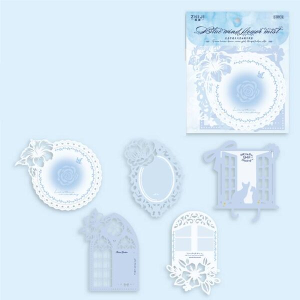 Decorative paper Flower House Dream Series Gold Foil Hollow 20 sheets