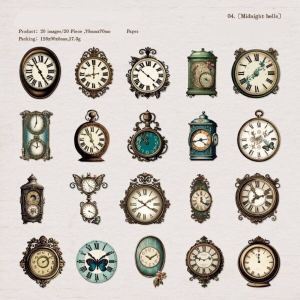 Decorative cardboard Classic private collection daily life theme 20 sheets