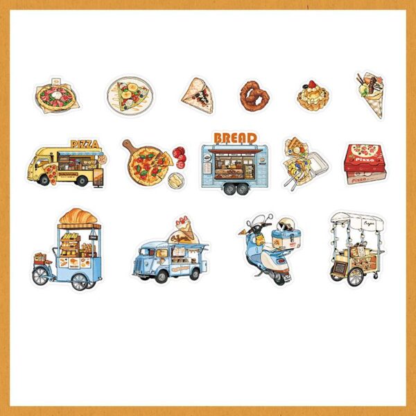 PET sticker pack Time Walker series Retro theme stickers 30 pieces
