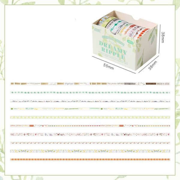 Washi Tape set Gentle color series Artistic style Cute plaid 2m