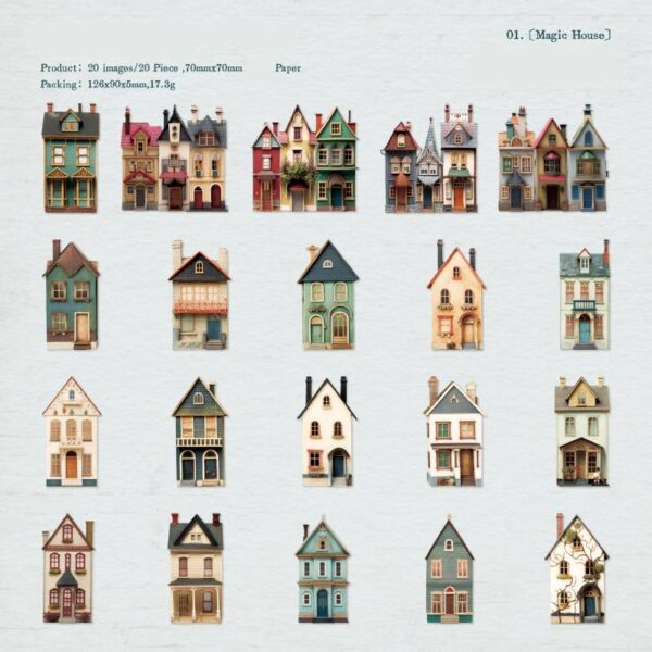 Decorative cardboard Classic private collection daily life theme 20 sheets