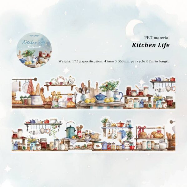 PET tape Long life series Life theme tape 2m