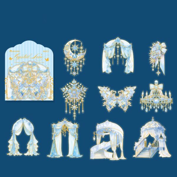 PET sticker pack Brilliant Romance series Fantasy and Gorgeous Theme 10 stickers