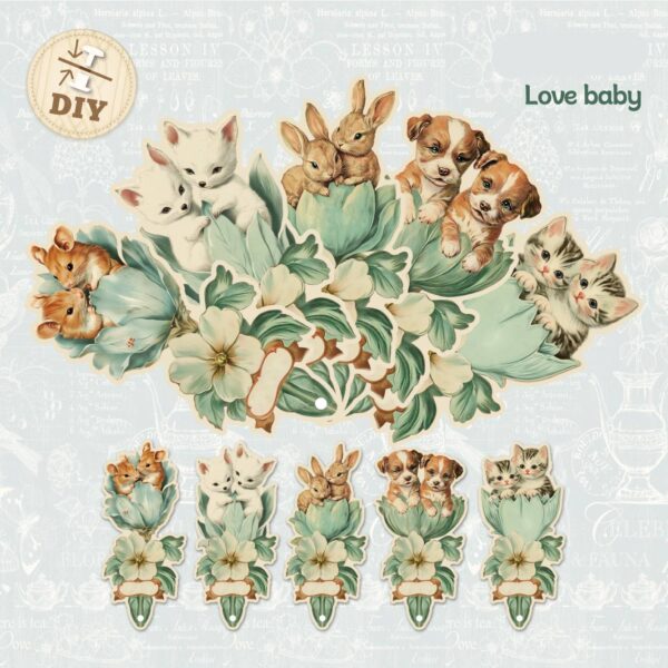 Fan Bookmark Victoria Series Retro Victoria Theme 5 pieces