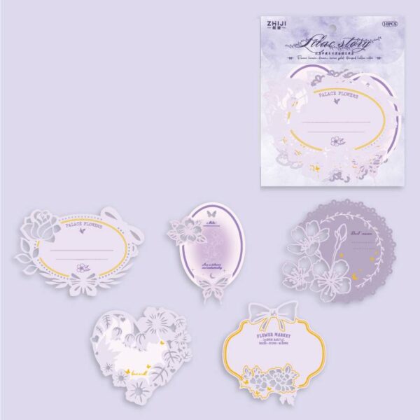 Decorative paper Flower House Dream Series Gold Foil Hollow 20 sheets