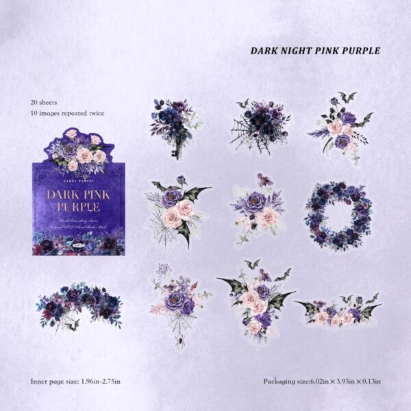 Sticker Pack Dark Rose Story Series Dark Theme Stickers 20 Stickers