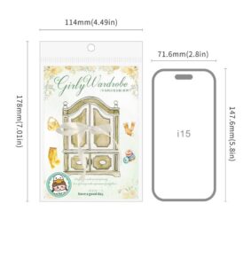 Sticker Book Girl's Variety Wardrobe Series Wardrobe Theme Stickers 20 Sheets
