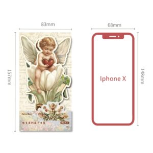 Fan Bookmark Victoria Series Retro Victoria Theme 5 pieces