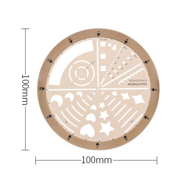 rotating stencil icon ruler multifunctional