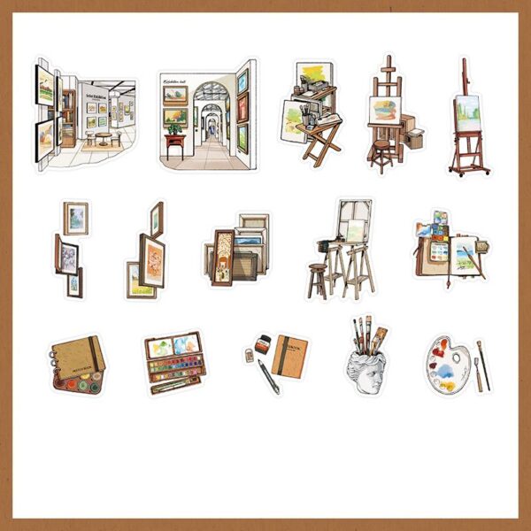 PET sticker pack Time Walker series Retro theme stickers 30 pieces