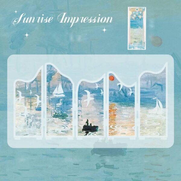 Special Shaped Transparent Bookmark Oil Painting Old Dream Series Oil Painting Theme Bookmark 1 Sheet