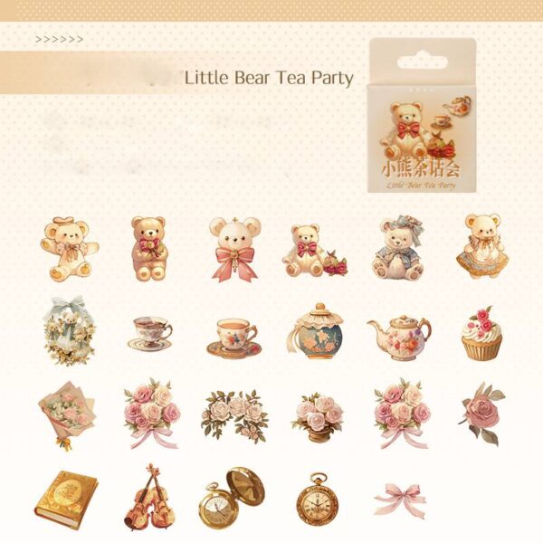 Stickers in box, Fairy Tale World Series, Fantasy Theme, 46 pieces
