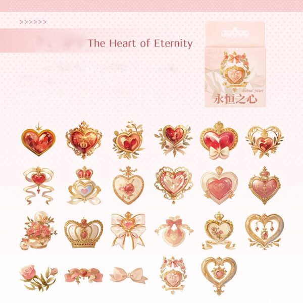 Stickers in box, Fairy Tale World Series, Fantasy Theme, 46 pieces