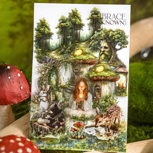 PET sticker pack Forest Fantasy Series Forest Theme Stickers 40 piecesv