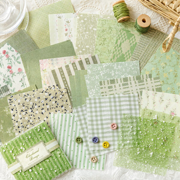 Special material paper, cloth room romantic series, fabric theme, 44 sheets