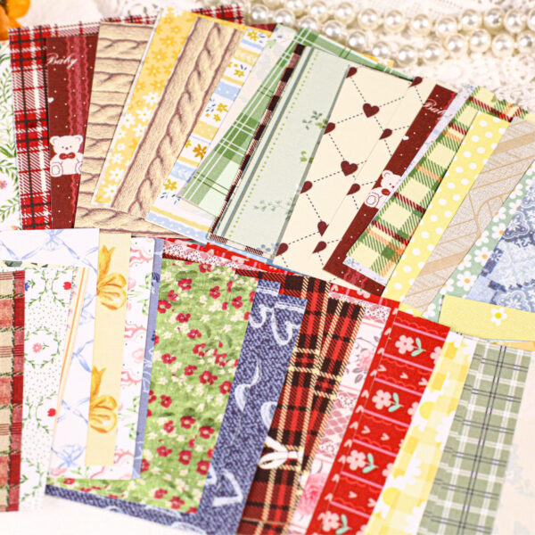 Decorative Paper Textured Paper Series Plaid Theme 30 sheets