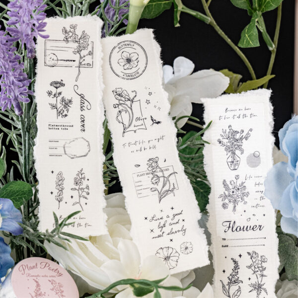 Tape Romantic Notes Series Hand-painted Style 2m