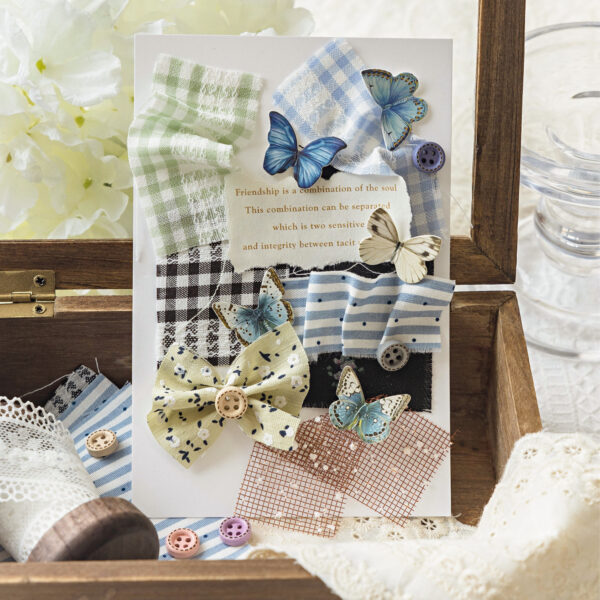 Special material paper, cloth room romantic series, fabric theme, 44 sheets