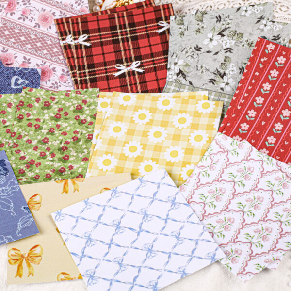 Decorative Paper Textured Paper Series Plaid Theme 30 sheets