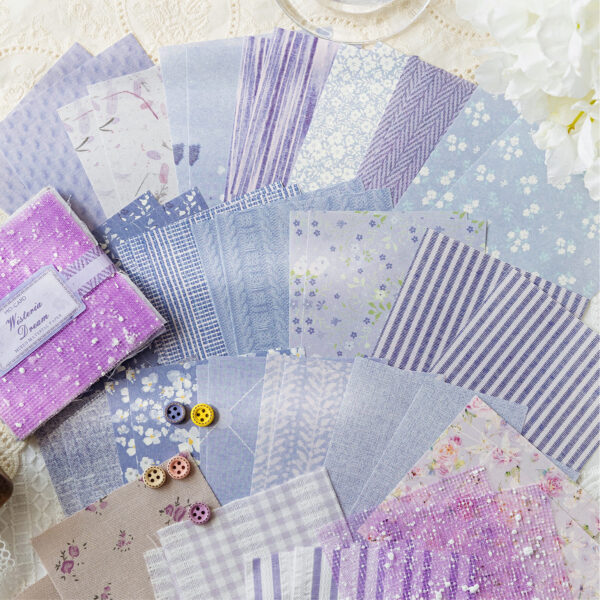 Special material paper, cloth room romantic series, fabric theme, 44 sheets
