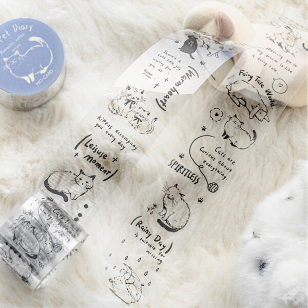 Tape Romantic Notes Series Hand-painted Style 2m
