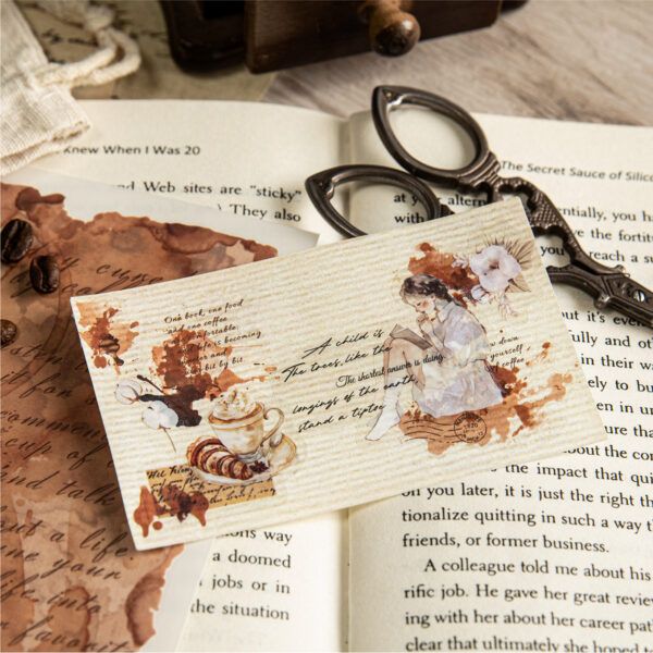 PET transfer stickers, mottled ink series, 2 sheets