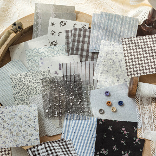 Special material paper, cloth room romantic series, fabric theme, 44 sheets