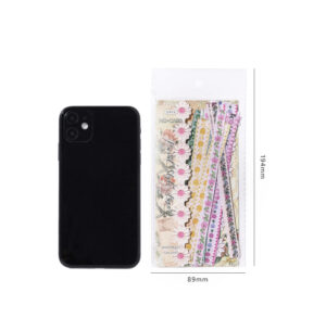 Hard card stickers Handmade gallery series Retro long strip stickers 20 pieces