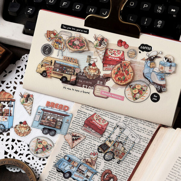PET sticker pack Time Walker series Retro theme stickers 30 pieces