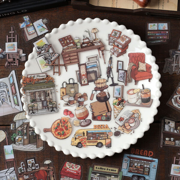 PET sticker pack Time Walker series Retro theme stickers 30 pieces